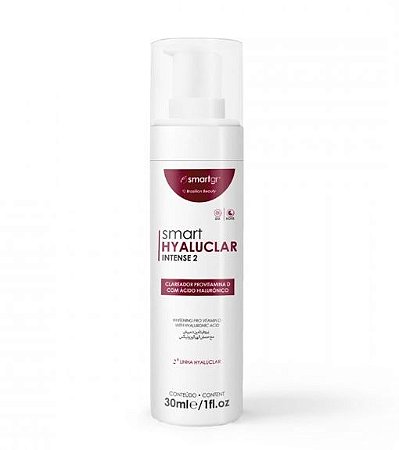 Smart Hyaluclar Intense 2 - Clareador Cutâneo com Ácido Hialurônico 30g - Smart GR