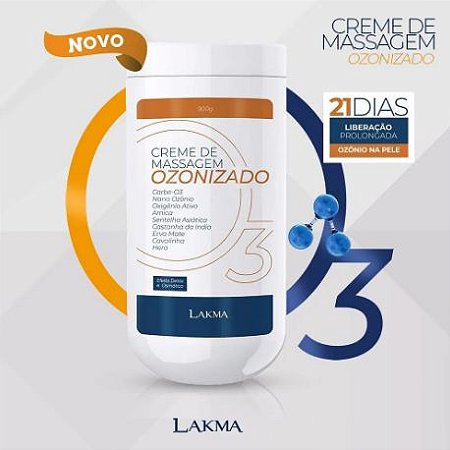 Creme de Massagem Ozonizado 900g - LAKMA