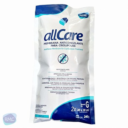 Membrana Anticongelante Criolipólise Allcare Dupla c/ 2un (G-30x40cm) - RMC
