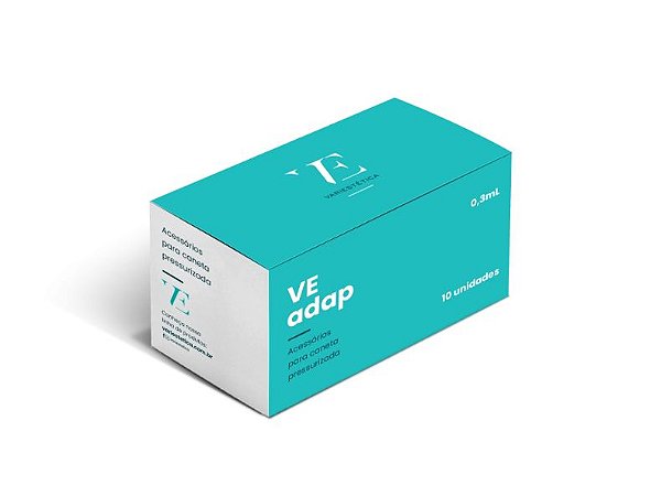 Transferidor Adaptador com Tampa 0,3ml c/ 10un - Variestética