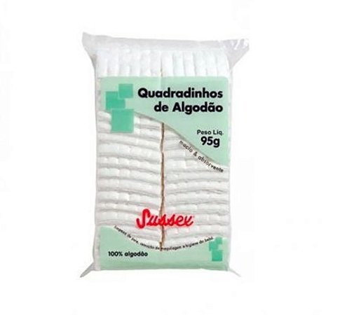 Algodão em Quadradinhos Hidrófilo - Sussex