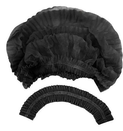 Touca Sanfonada Black 100un - ProtClean