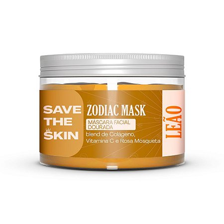 Máscara Facial Zodíaco Dourado Leão - Save The Skin