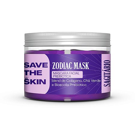 Máscara Facial Zodíaco Prebiótica Sagitário - Save The Skin