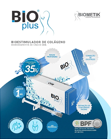 BIOPLUS - Bioestimulador Hidroxiapatita de Cálcio 35% - Biometik
