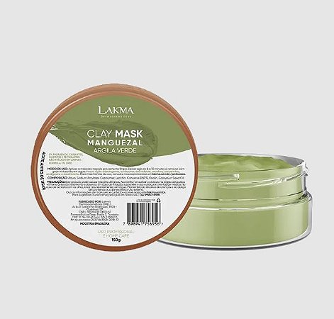 Máscara de Argila Verde - Clay Mask Manguezal - 150gr - Lakma