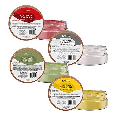 Kit Terras do Brasil Clay Mask - Máscaras de Argila - Lakma