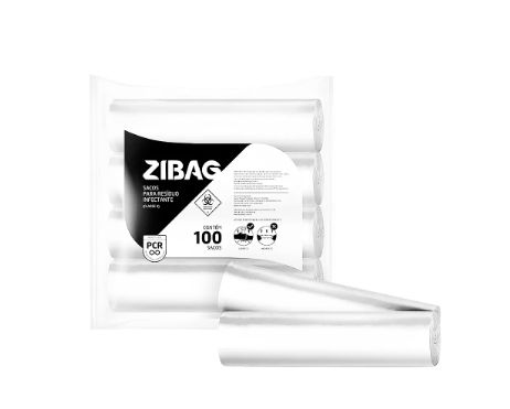 Saco de Lixo Hospitalar Branco 15 LT 100 Un