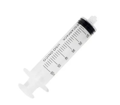 Seringa Lock (Rosca) s/ Agulha 60ml - Descarpack