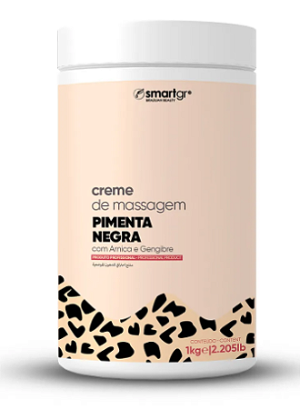 Creme de Massagem Pimenta Negra 1KG - Smart GR