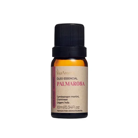 OLEO ESSENCIAL PALMAROSA 10ML - VIA AROMA
