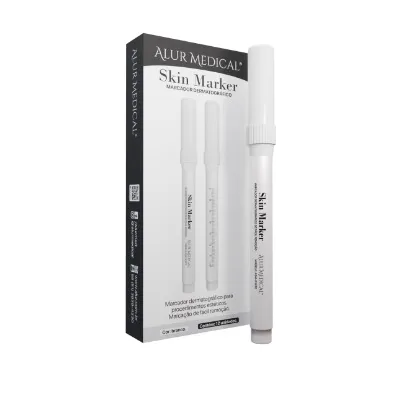Skin Marker - Caneta Dermatográfica para Marcação de Pele - Branco