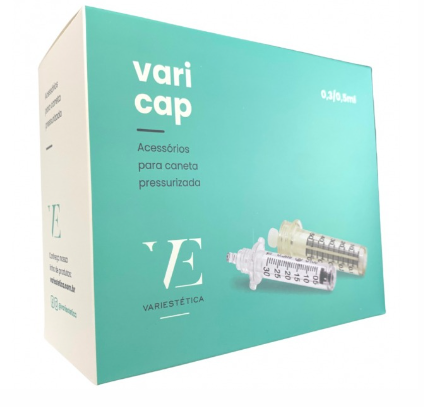 Vari Cap - Ampola para Caneta Pressurizada 0,3ml (Caixa c/ 5un) - Variestética