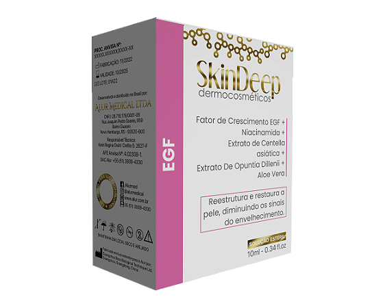 SkinDeep - EGF - Serum Restaurador com Fator de Cresimento 10ml - Alur Medical