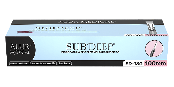 Microcânula para Subcisão SubDeep® 18G-100mm (Caixa c/ 10un) - Alur Medical