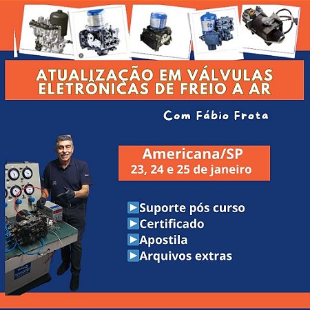 Treinamento Presencial de Válvulas Eletrônicas de Freio a Ar em Americana