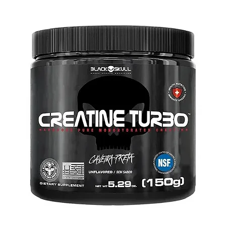 CREATINA TURBO SEM SABOR - BLACK SKULL