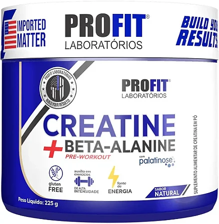 CREATINA + BETA ALANINA 225g - PROFIT LABS