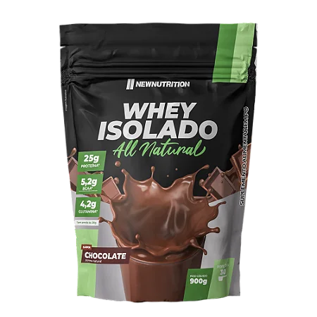 WHEY ISOLADO 900G ALL NATURAL - NEW NUTRITION