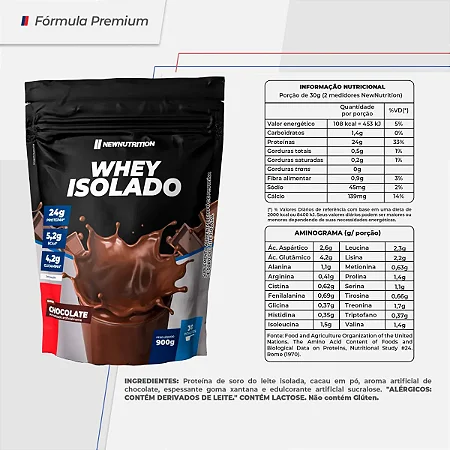 WHEY ISOLADO 900G - NEW NUTRITION