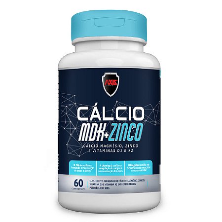 CALCIO MDK + ZINCO 60 CAPS - AXIS NUTRITION