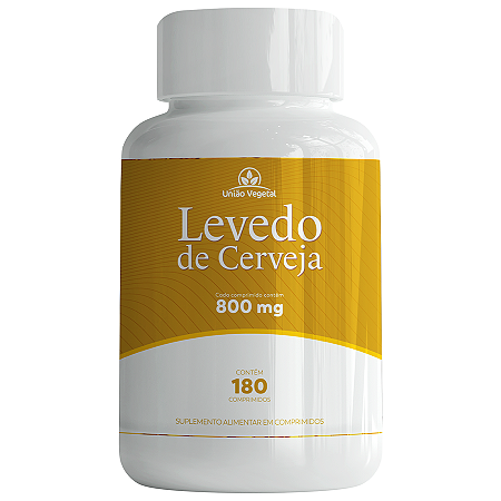 LEVEDO DE CERVEJA 800MG 180 CAPS - UNIAO VEGETAL