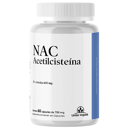 NAC N-ACETILCISTEINA 700MG - UNIAO VEGETAL