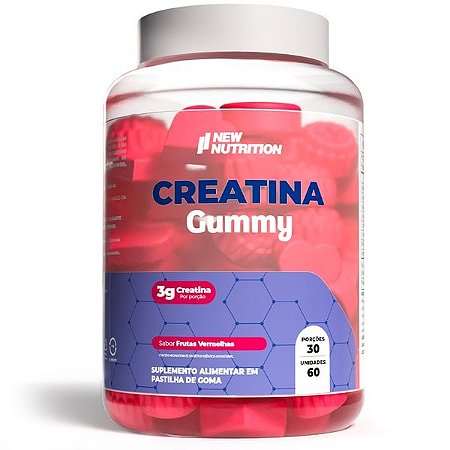 CREATINA GUMMY 60 GOMAS  - NEW NUTRITION