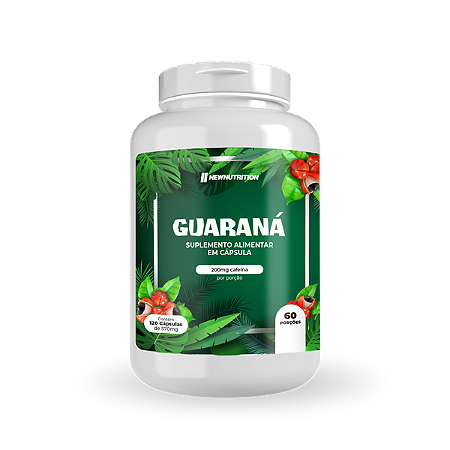 GUARANA 200MG 120 CAPS - NEW NUTRITION