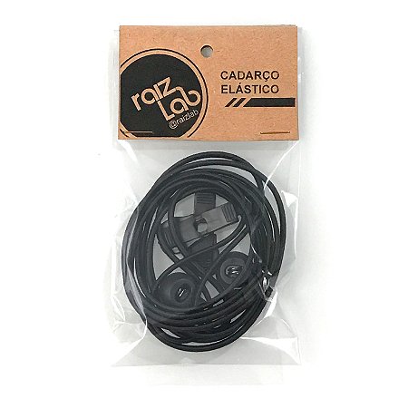 Cadarço Elástico Preto