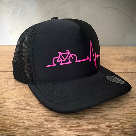 Boné - Bike batimento rosa