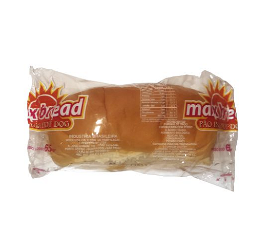 Pão de Hot Dog Max Bread 80 g