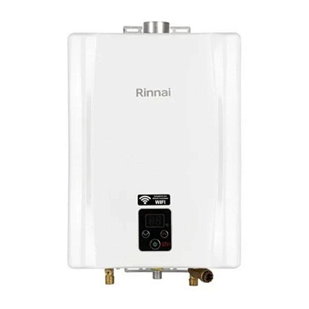 Aquecedor de água a gás 21 litros Rinnai GLP Branco