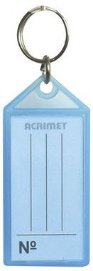 Chaveiro Acrimet 140 plastico com etiqueta azul