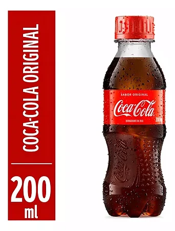 REFRIGERANTE 200ML COCA COLA PET