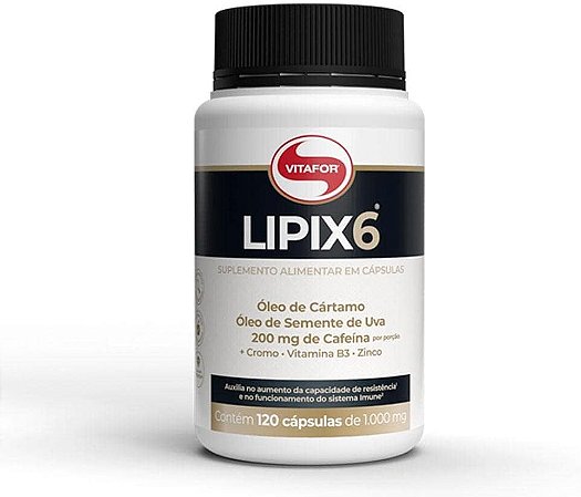 Lipix 6 1000Mg 120 Cápsulas - Vitafor