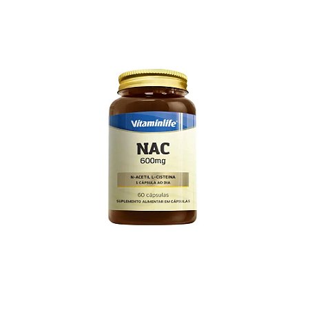 NAC 600mg 60 Cápsulas - VitaminLife