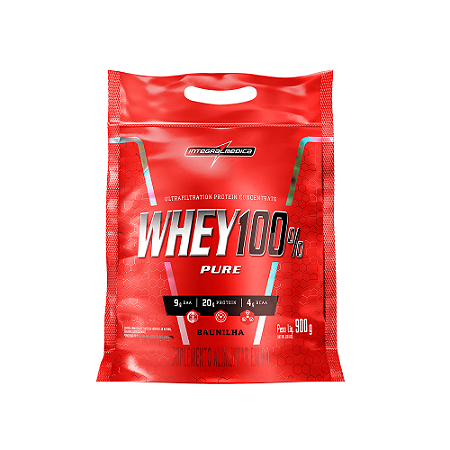 Whey Protein 100% Pure Concentrado Pouch 900g - IntegralMedica