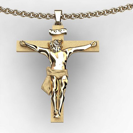 Cristo Em Ouro 18K