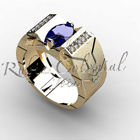 Anel Formatura Masculino Maraú Ouro 18k