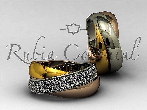 Alianças Trinity Diamonds