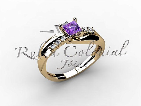Anel Formatura Feminino Prince Ouro 18k
