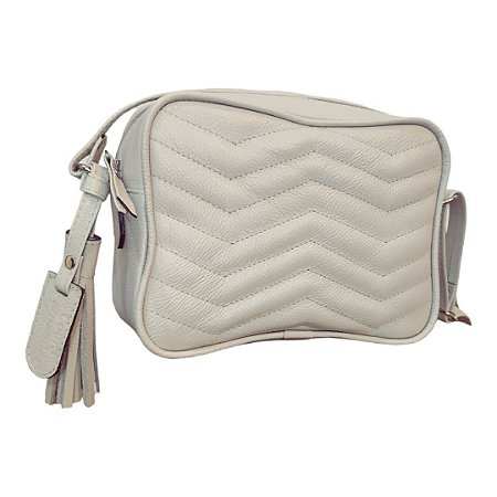Bolsa Transvesal matelasse - Couro Legítimo 👜
