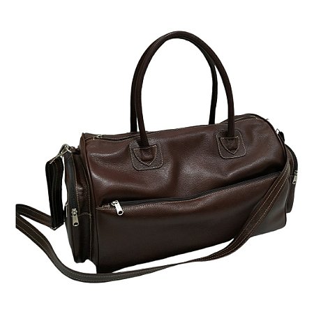 Mala de mão e transversal - Couro legítimo 👜