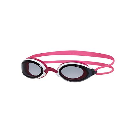 Oculos de Natacao Zoggs Fusion Air Lente Fume - Branco e Rosa