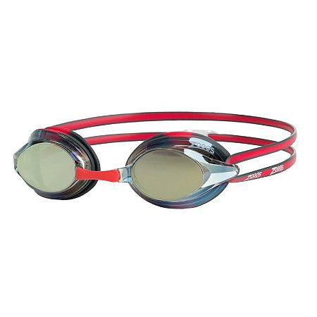 Oculos de Natacao Zoggs Racer Lente Titanium - Vermelho