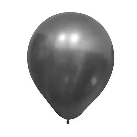 Balão Metalizado Onix N°9 C/25 Unidades