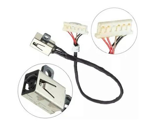 CONECTOR JACK NOTEBOOK DELL 3458/5452/5458/5566 C/ CABO