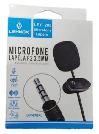 MICROFONE DE LAPELA LEHMOX LEY-205