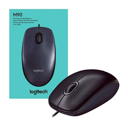 MOUSE LOGITECH M90 ÓPTICO USB